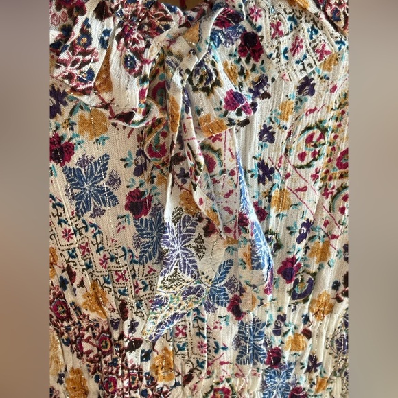 NWT Raga Romina Ruffle Midi Chic Boho Dress in Multi - Picture 5 of 6